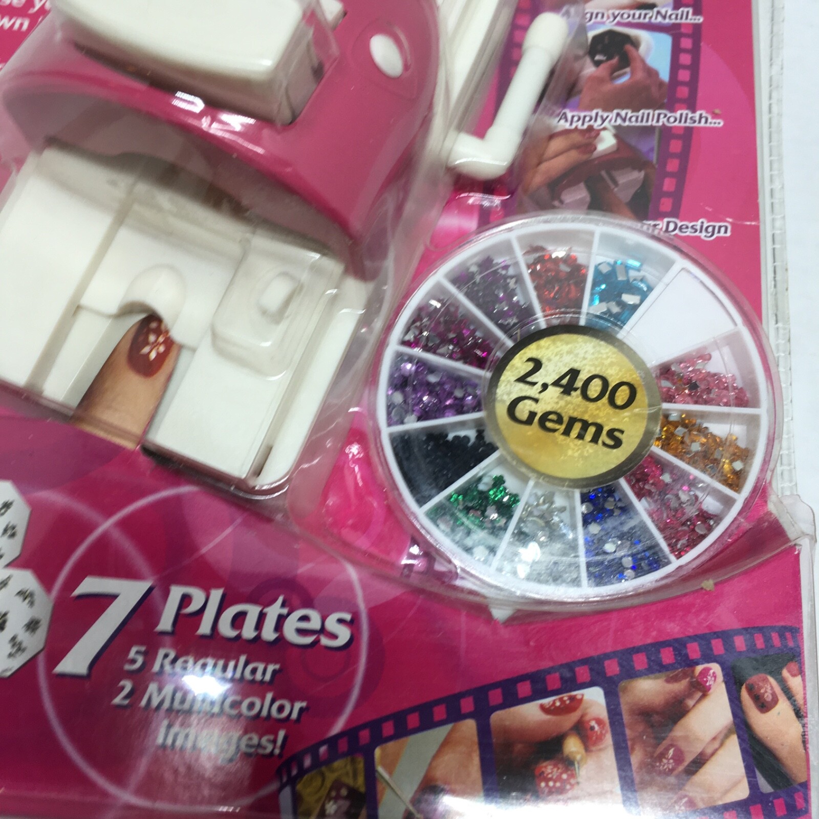 Hollywood Nails All In One Nail Art System Kit As Seen On TV (Pack of 2)