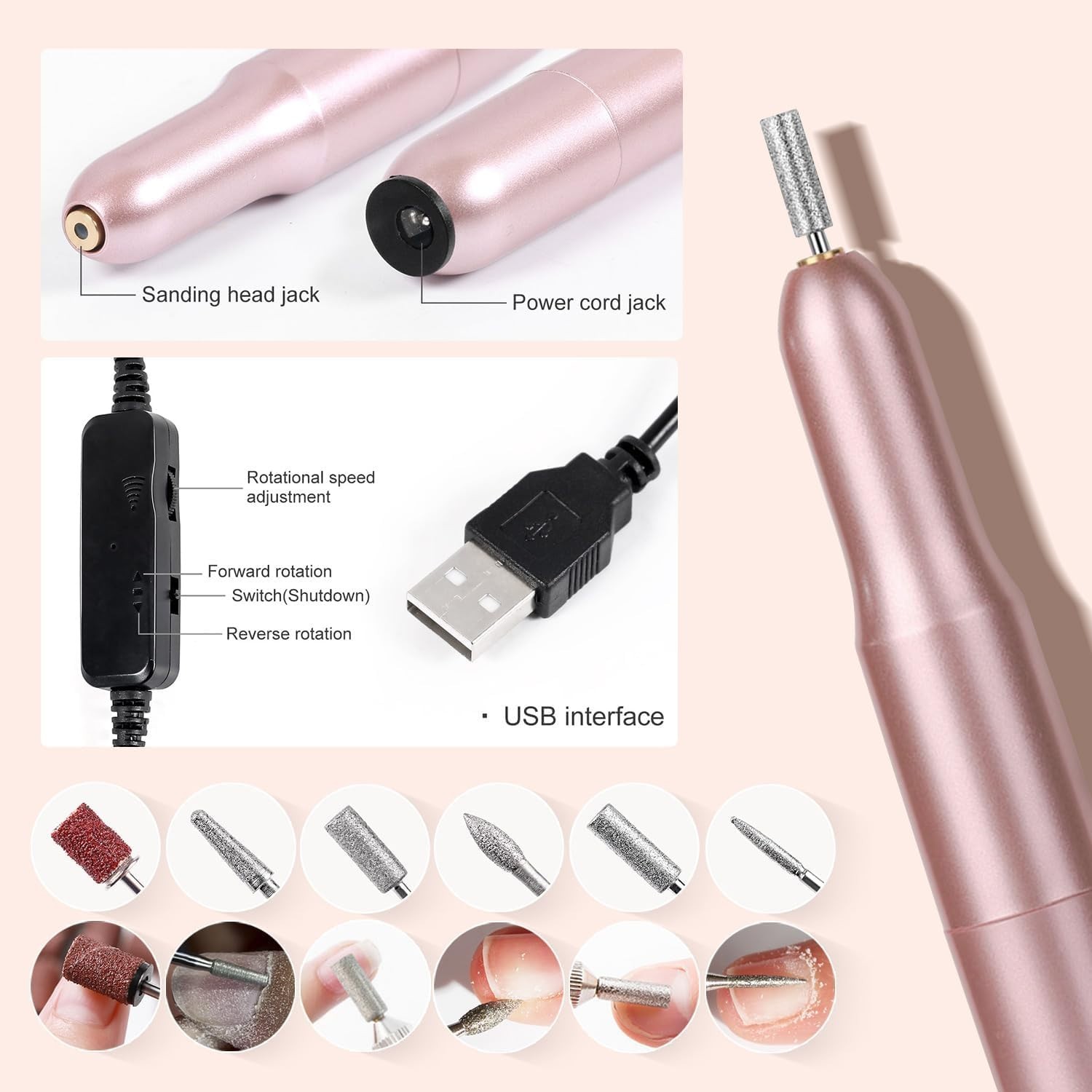 Acrylic Nail Kit for Beginners – Monomer, 6 Glitter Colors, UV Lamp & Supplies