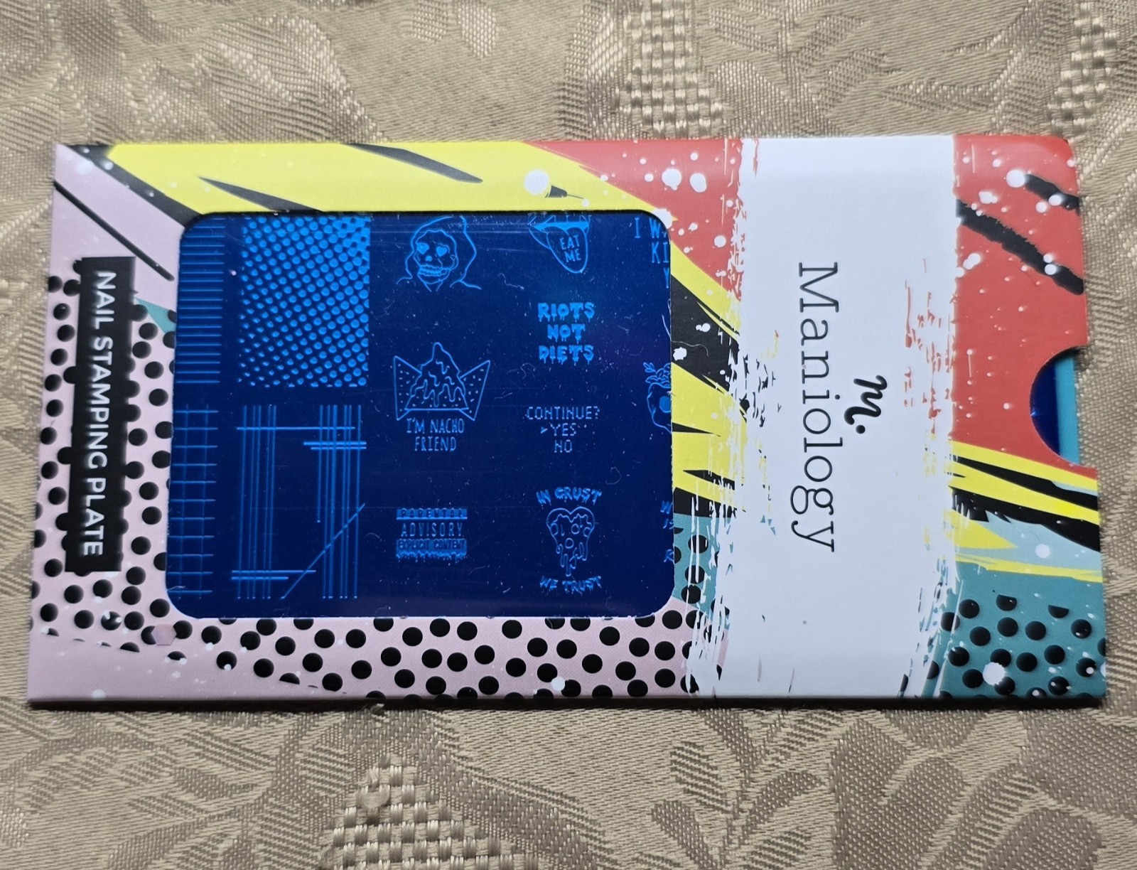 HTF M161 Maniology Rebel Free Thinking Spirit Hippie Halloween Nail Stamp Plate