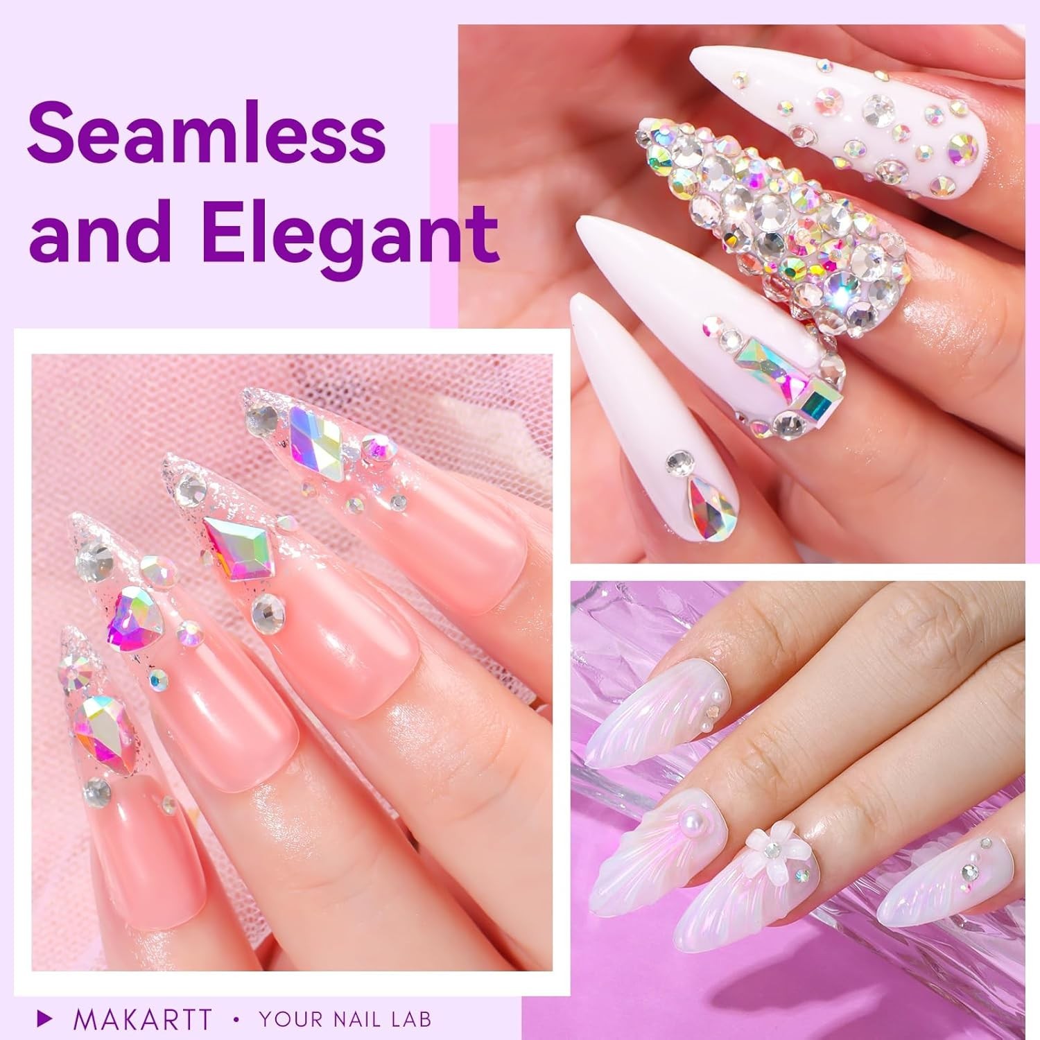 Rhinestone Glue for Nails 12PCS 30ML Super Strong Gel Adhesive for Nail Art a…