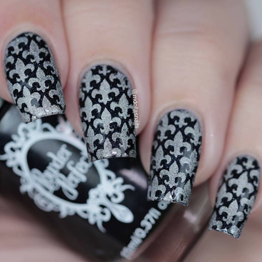 Fleur De Lis Stencils for Nails, Nail Stickers, Nail Art, Nail Vinyls