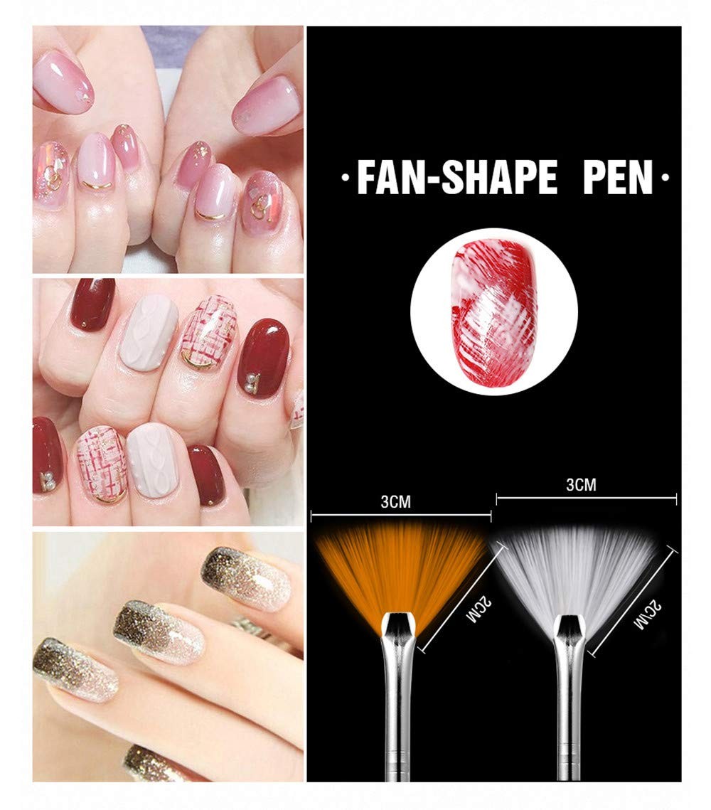 YIMART 20PCS Nail Art Design Dotting Painting Drawing 20 Piece Set, white