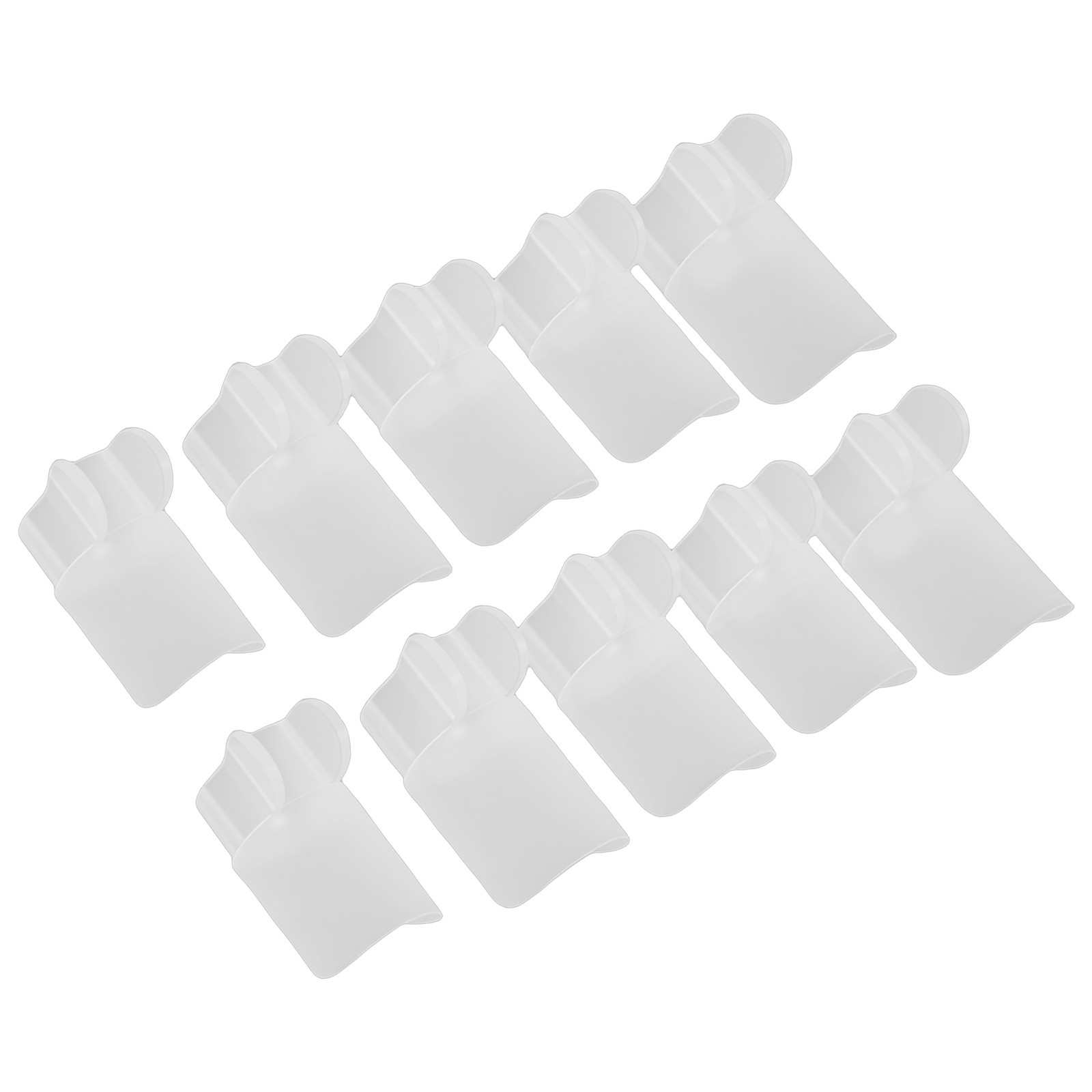 10 Nail Polish Protector Multi Sizes DIY Manicure Covers Easy To Use