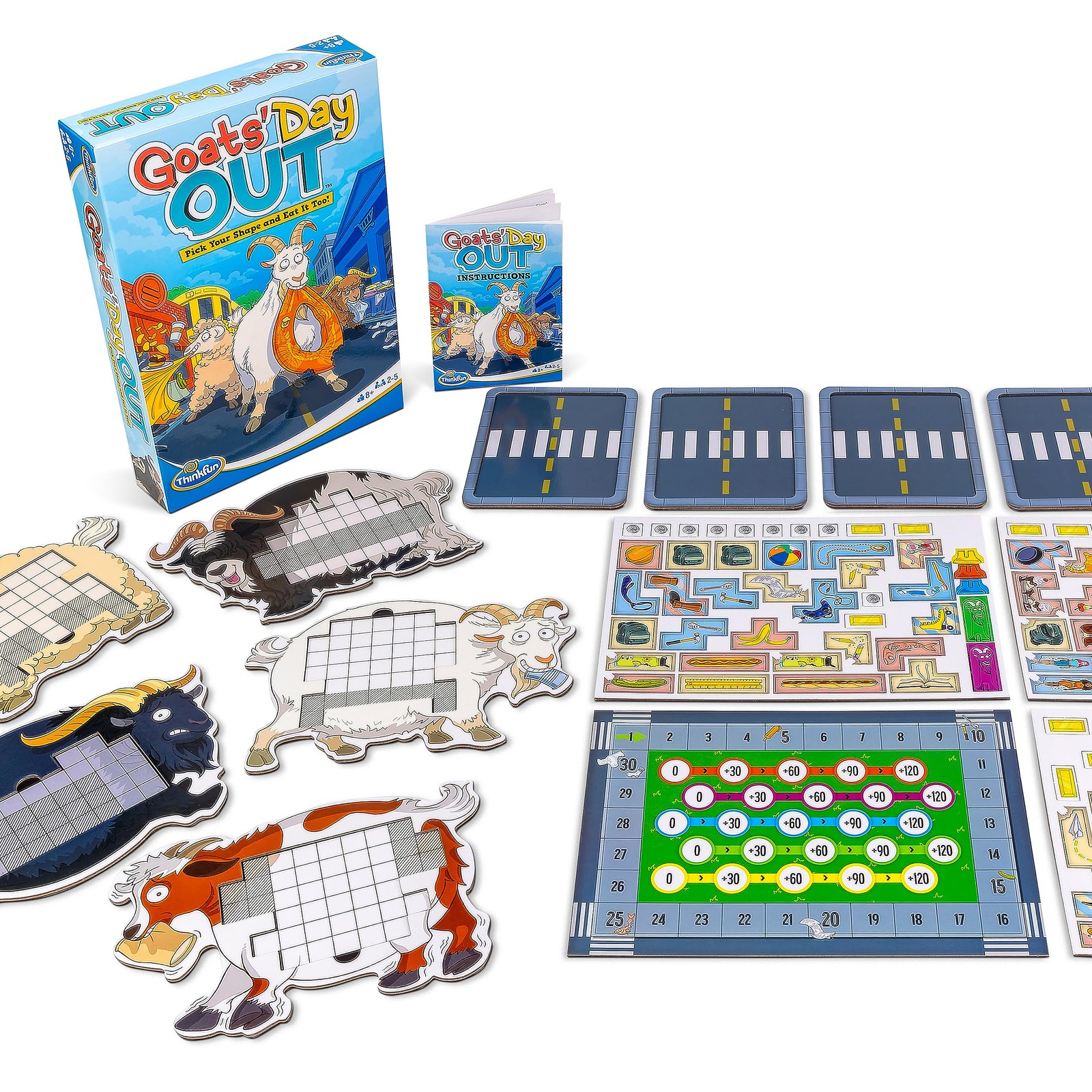 ThinkFun Goats’ Day Out: A Hilarious 0.1 x 9.8 x 6.7 inches, Multicolor