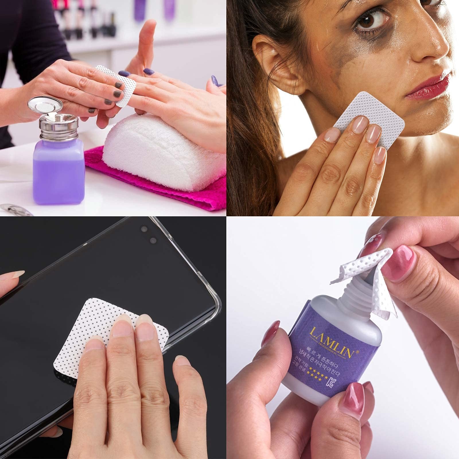 1000Pcs Nail Wipes Lint Free Gel 1000 Count (Pack of 1), 1000