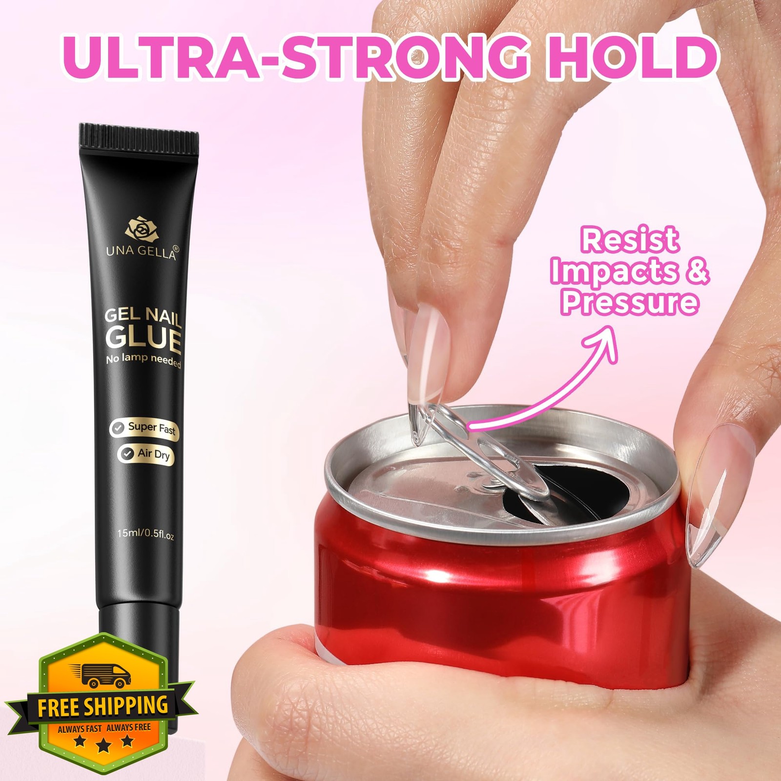 Una Gella Nail Glue A1-Solid 15ml