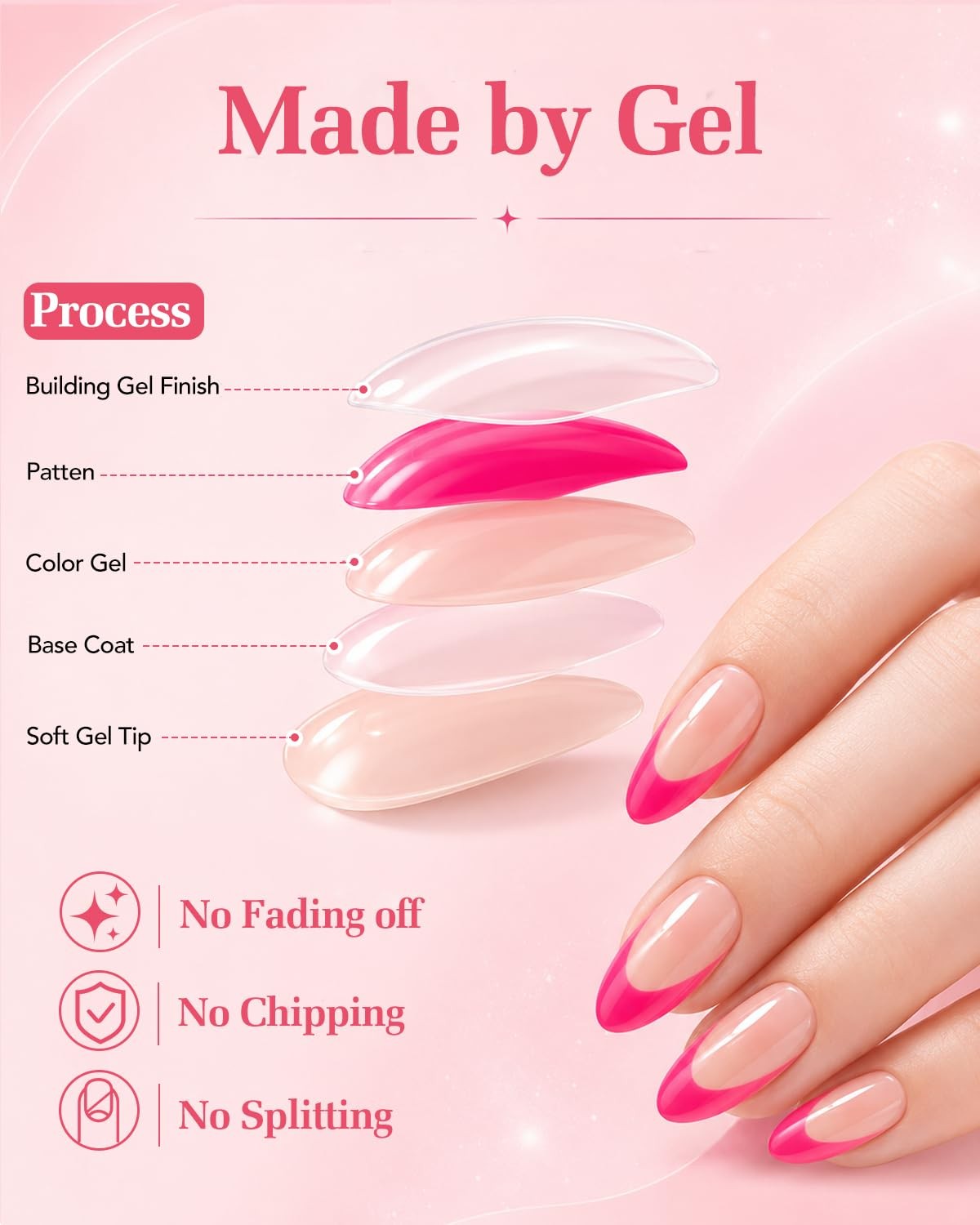 Skiennix Press On Nails-Short Almond Cat Eye Fake Nails | Shining Aurora Spar…