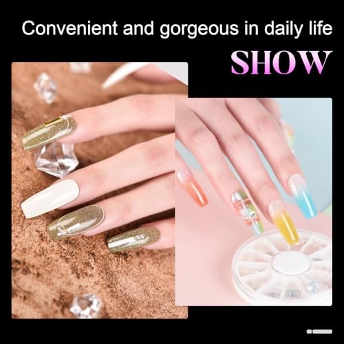 1000PCS Acrylic Nail Tips Half Cover False Tips French Fake Nail Tips Clear