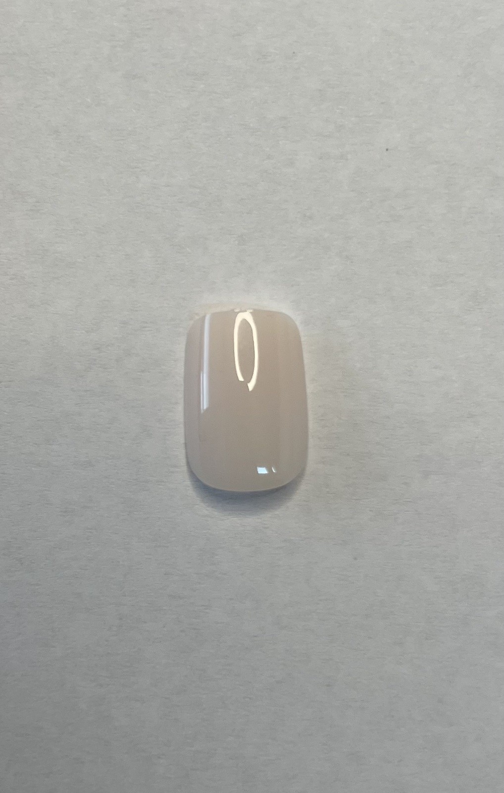 Glossy Milky Nude Press On Nail