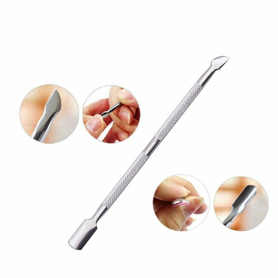 Nail Cuticle Pusher Stainless Steel Scraper Remover Manicure Pedicure Arts Tool