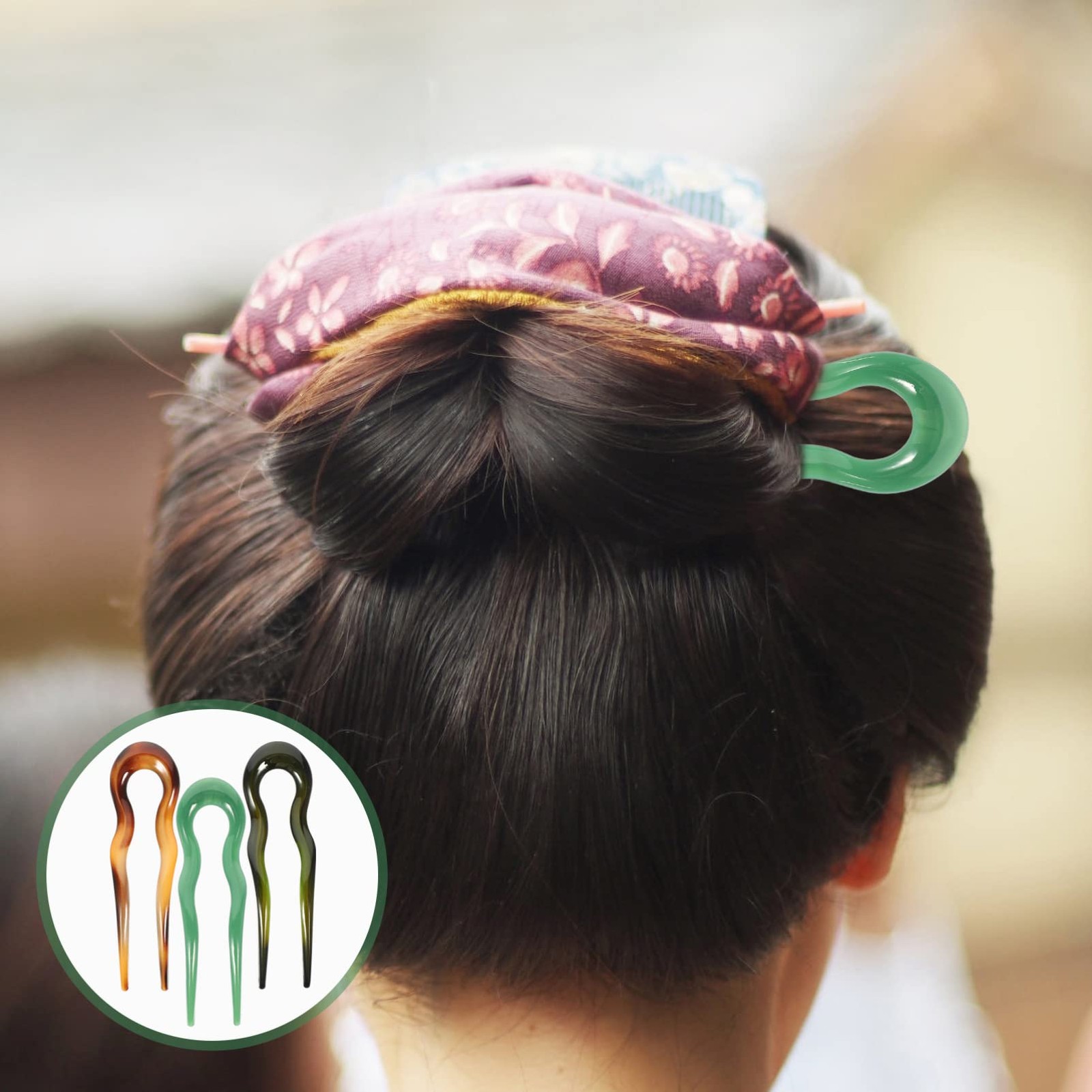 LALAFINA 3pcs French Hair Pin U Shaped Hairpin 1 Count (Pack of 1), style 1