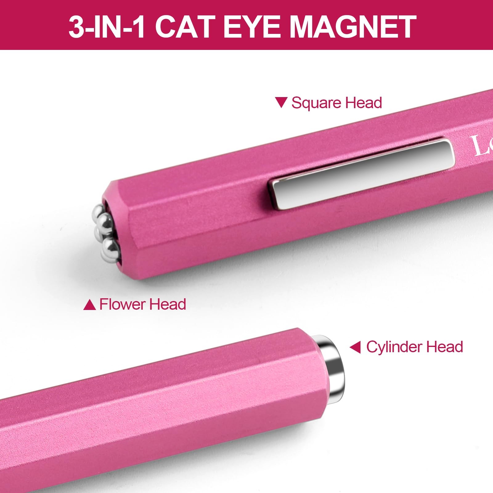 Lobodt Cat Eye Magnet for Nails, professional 3-in-1 nail magnet tool, octagonal