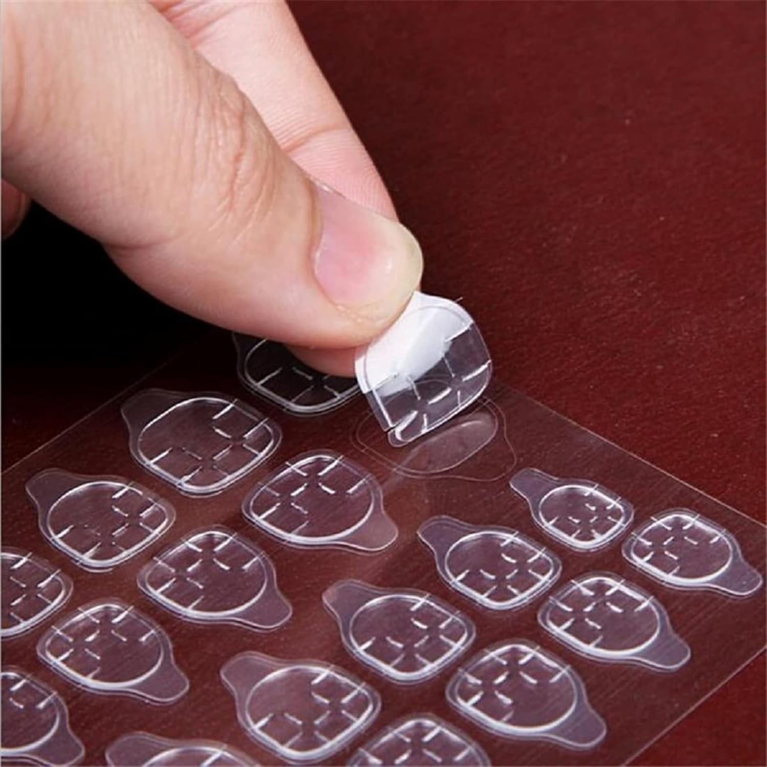 Secret Lives Reusable Press On Nails Matte Brown 24 Pieces Fake Nails Artificial