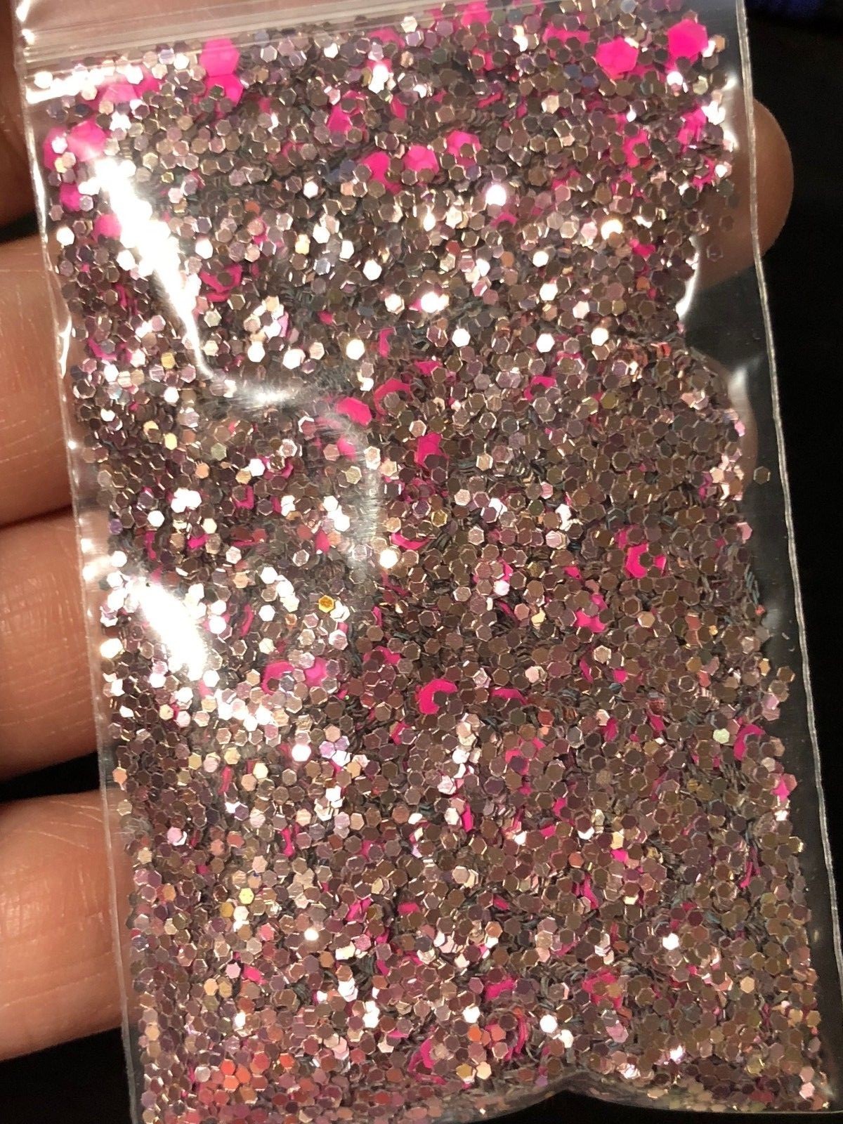 Colorful Raw limited different size glitter mix nail art Acrylic Nail US seller