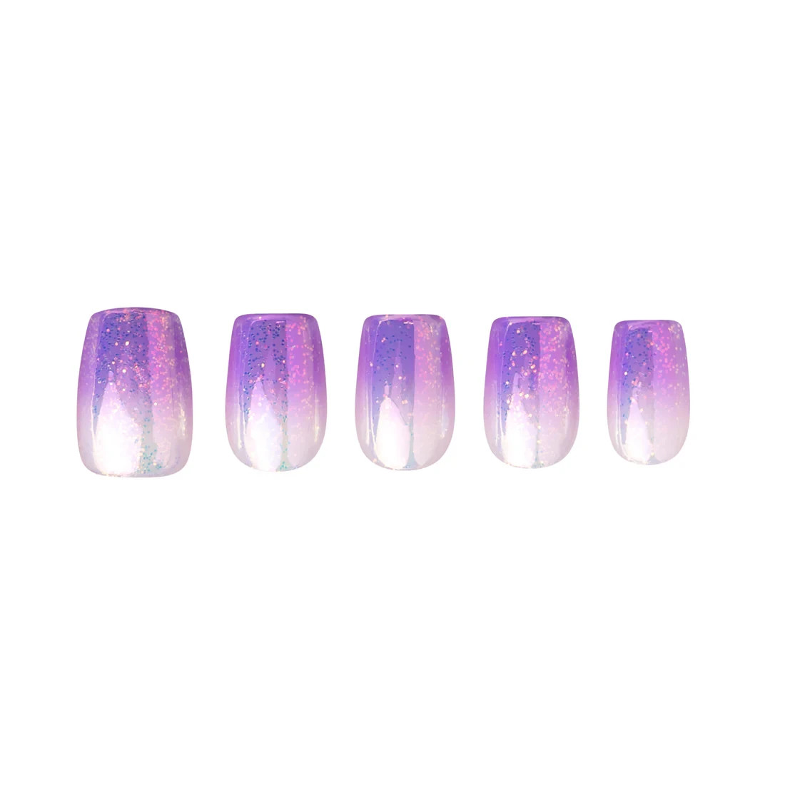 Red Aspen Press On Nails-Brecken’s Blueberry Bliss-Short Coffin