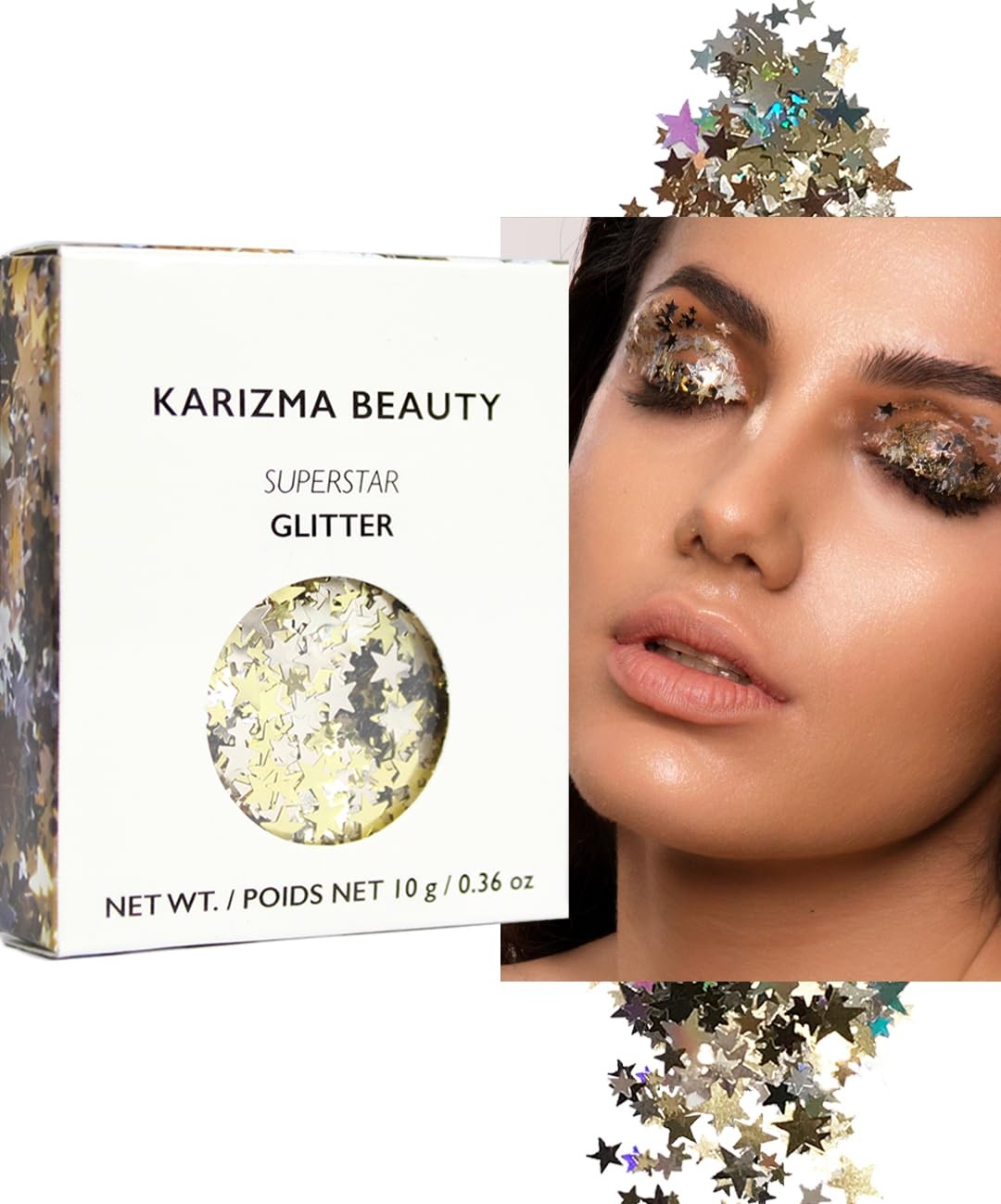 10g Superstar Chunky Glitter, Face, Hair, Eye, Body, Rave, Festival Accessory