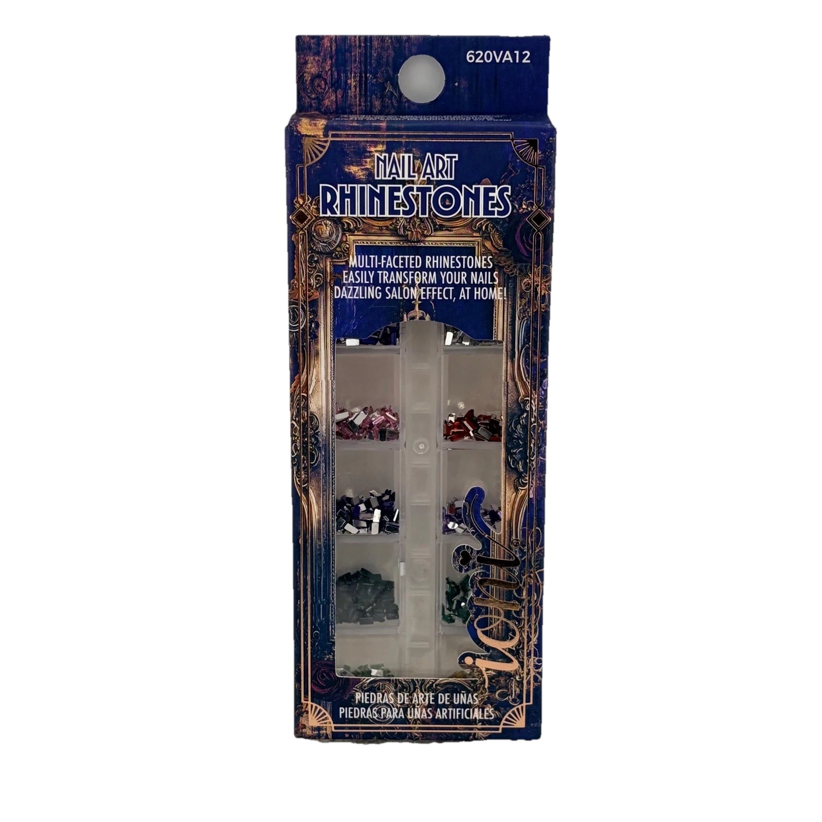 Ioni Nail Art Rhinestones Veil of Allure Multi-Faceted Nail Gems DIY Manicure