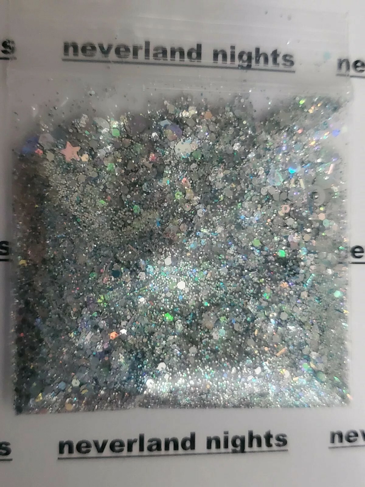 Silver Lining, Holographic Silver Glitter Mix- HOLO for nails