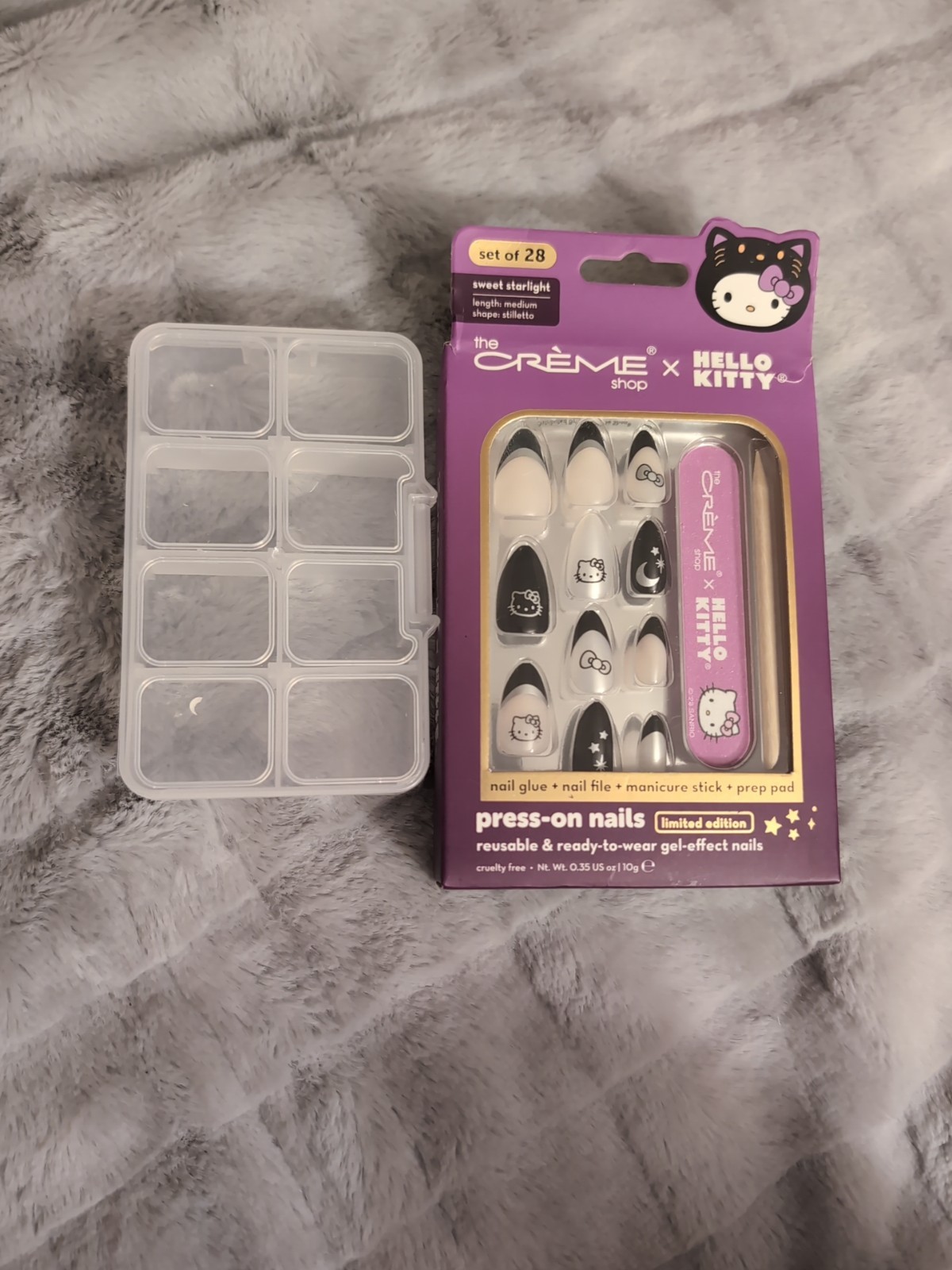 The Creme Shop x Sanrio Hello Kitty Press On Nails Sweet Starlight & Nail Box