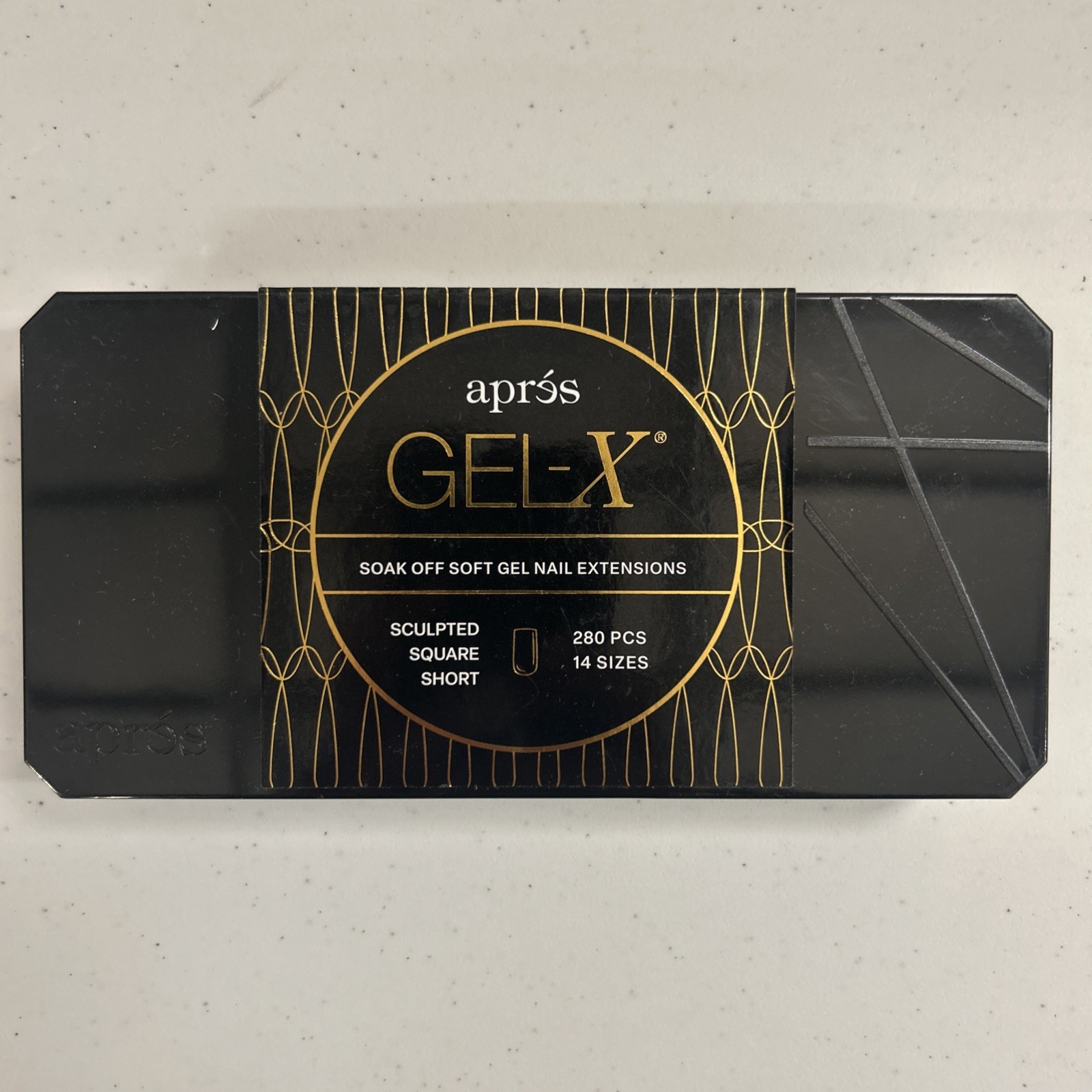 Apres Gel-X Soak Off Soft Gel Nail Extensions Natural Square Short 280pcs