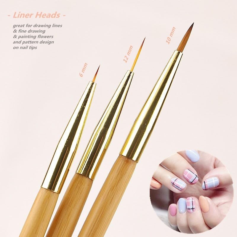 8-Piece Nail Art Tool Kit: 5 Dotting Pens & 3 Dual-End Brushes for Elegance
