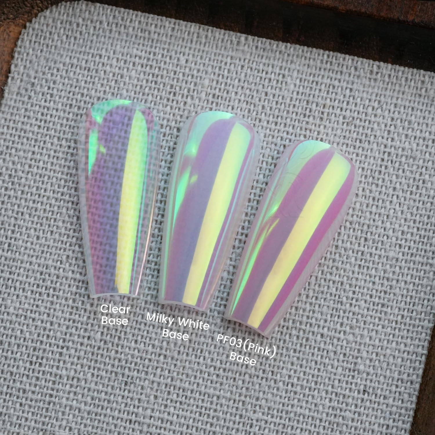 Yokefellow Gleamtap Cushion Aurora Chrome Nail Powder -Mermaid Aurora Effect,Nai