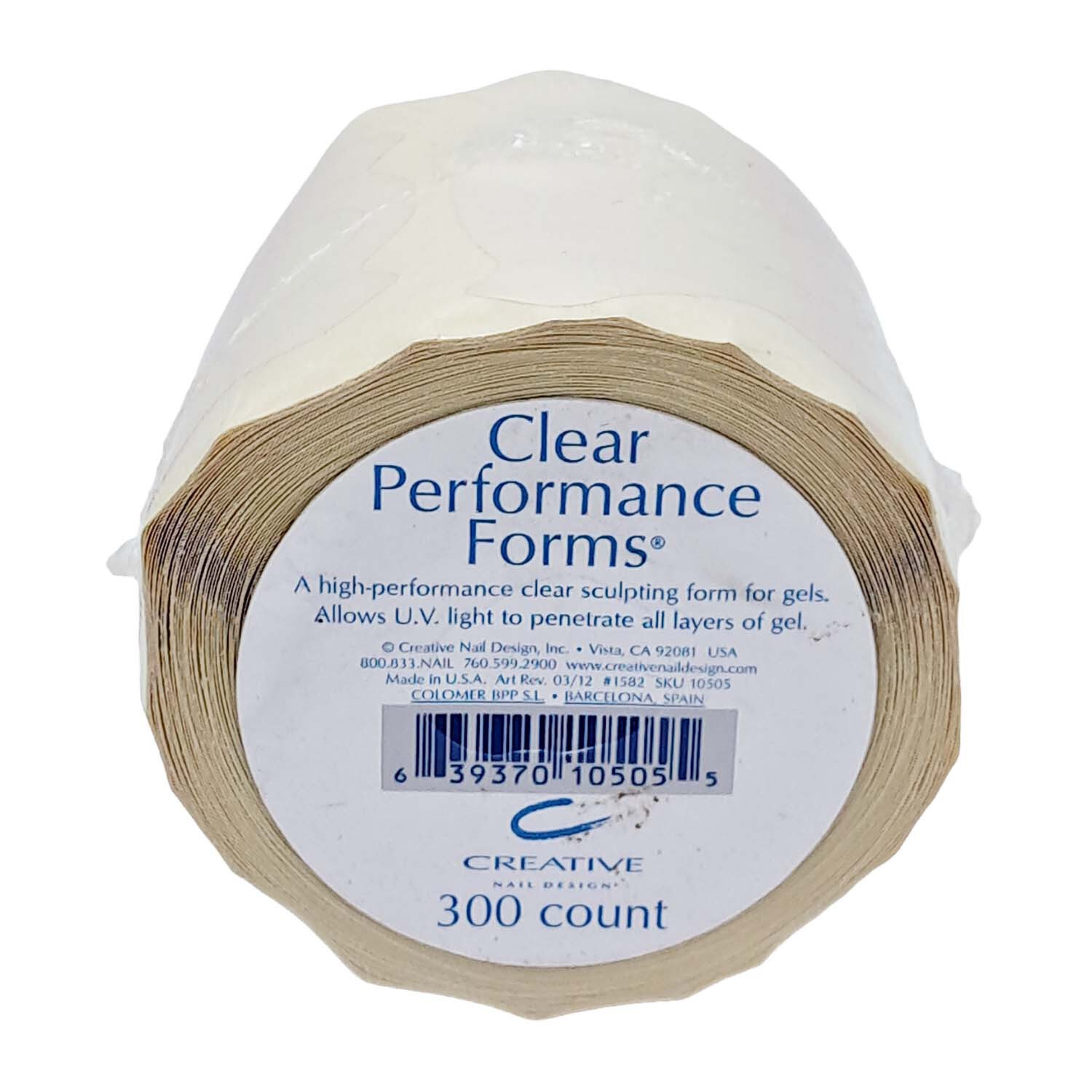 CND High Performance Clear Sculpting Nail Forms – 300 count