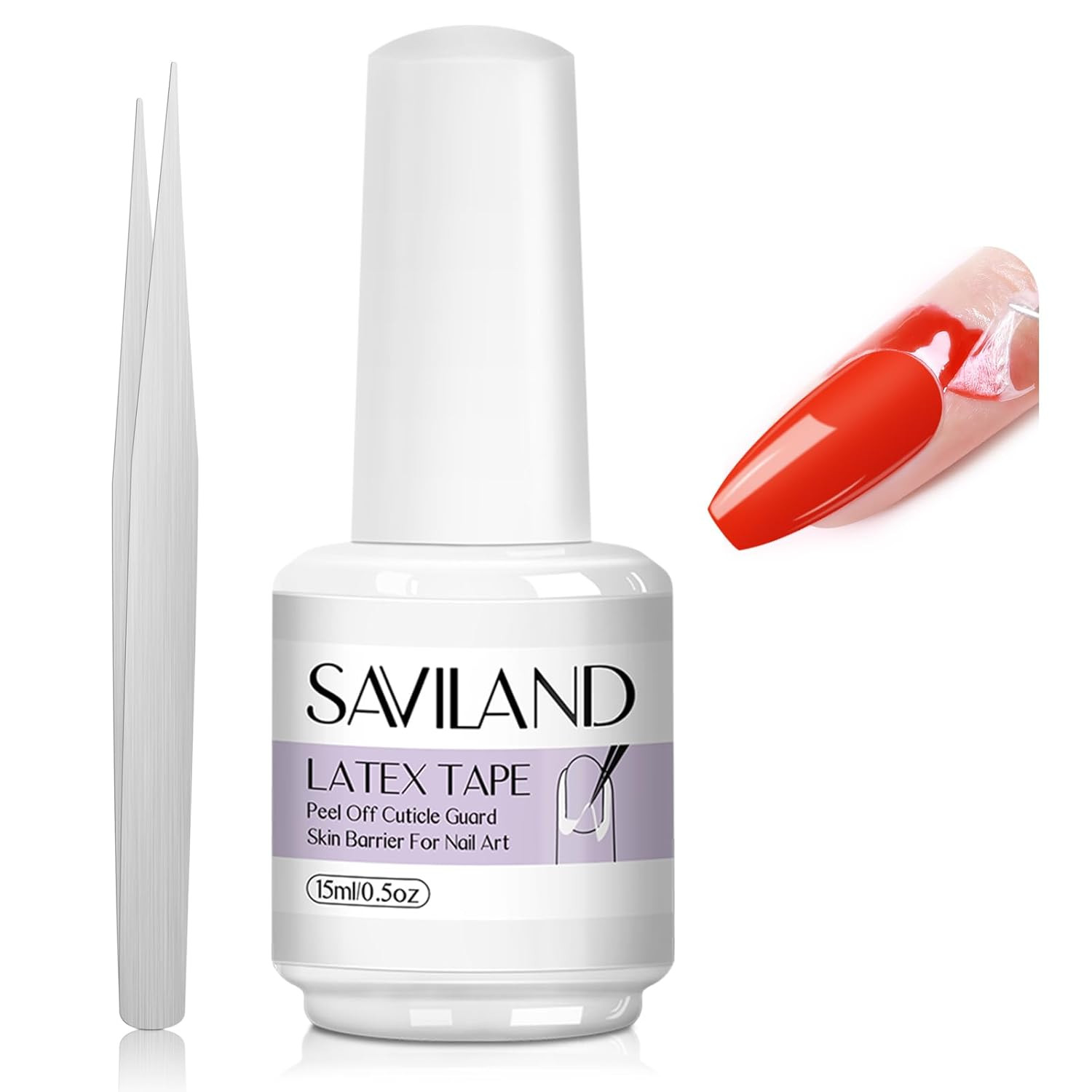 French Tip Nail Stamp: 4PCS Nail Art Stamper Kit Clear Silicone Nails Stamping L