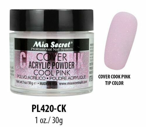 Mia Secret Acrylic Powder Cover Cool Pink Trendy Nail Polish Powder 1 Ounce