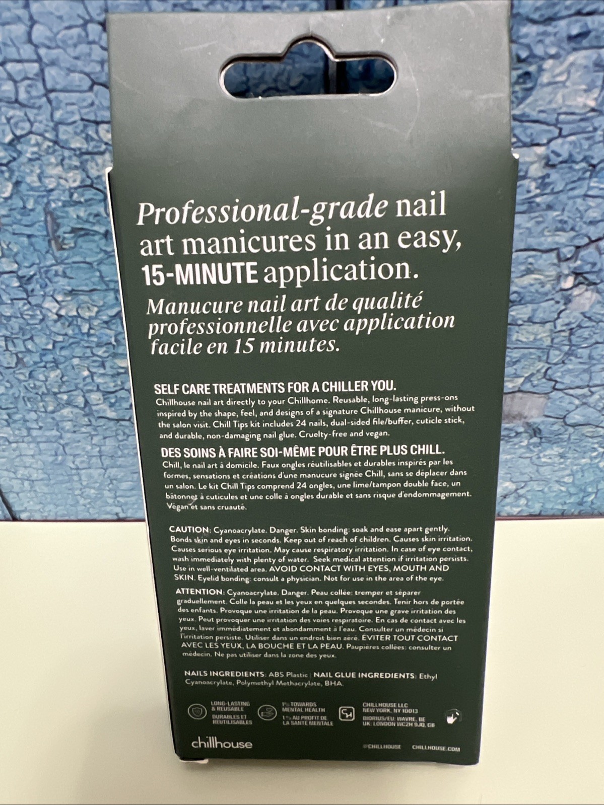 Chillhouse Chill Tips Fake Nails – Gone Glamping Green Camouflage Press On