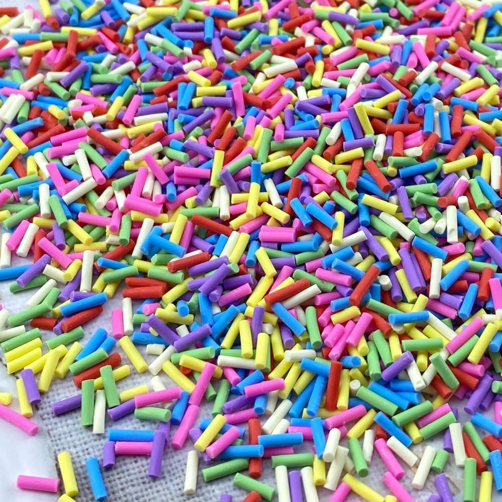 Jmassyang 200g Resin Fake Sprinkles Polymer Clay Sprinkles Fake Candy Slices …
