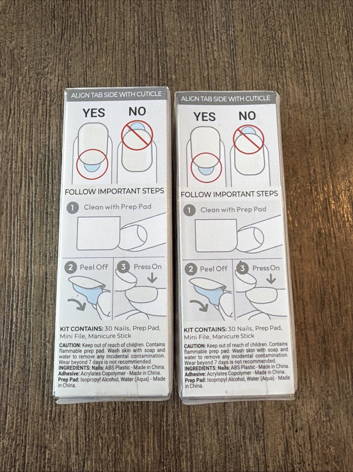 Impress No Glue Mani 2 Sets Press On Nails White Short Square New MK03