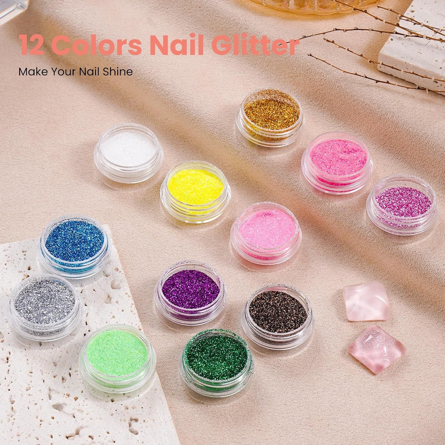 Acrylic Nail Set Professional Powder Drill Liquid Starter Kits Gift Bag Women
