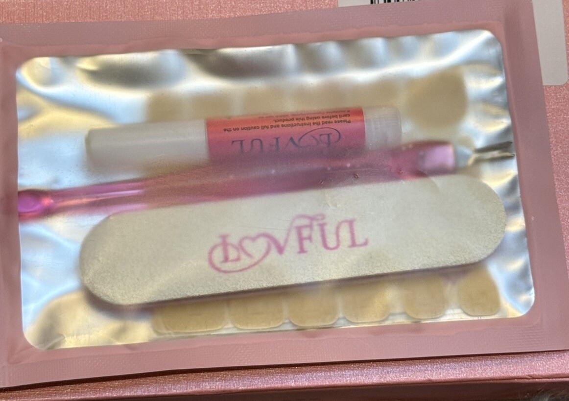 Loveful H173 Acrylic Press On Nails Size Medium