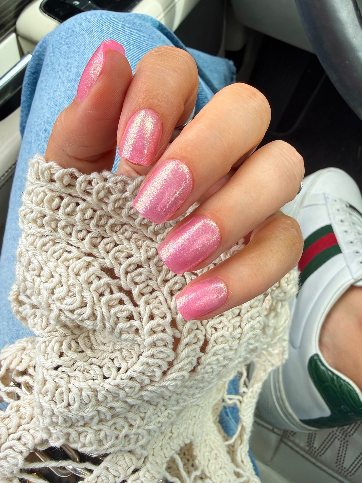 Red Aspen Press On Nails~ Earlene Short Squoval Acrylic Sold Out FAST SHIPPING
