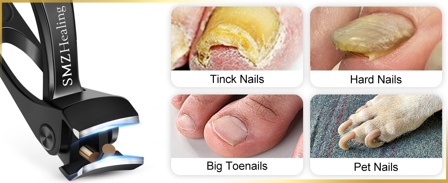 Toenail Clippers for Seniors Thick Toenails, 2026 Large Toe Nail Clippers for