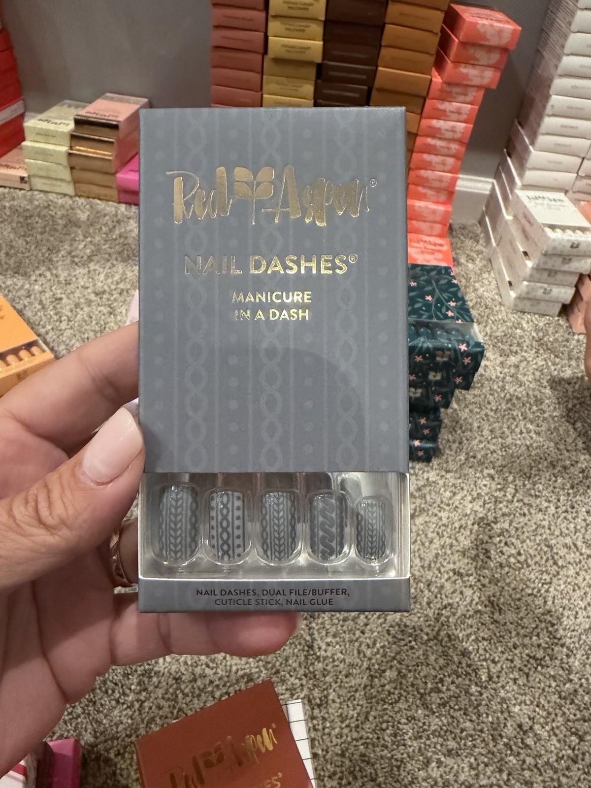 Red Aspen Nail Dashes