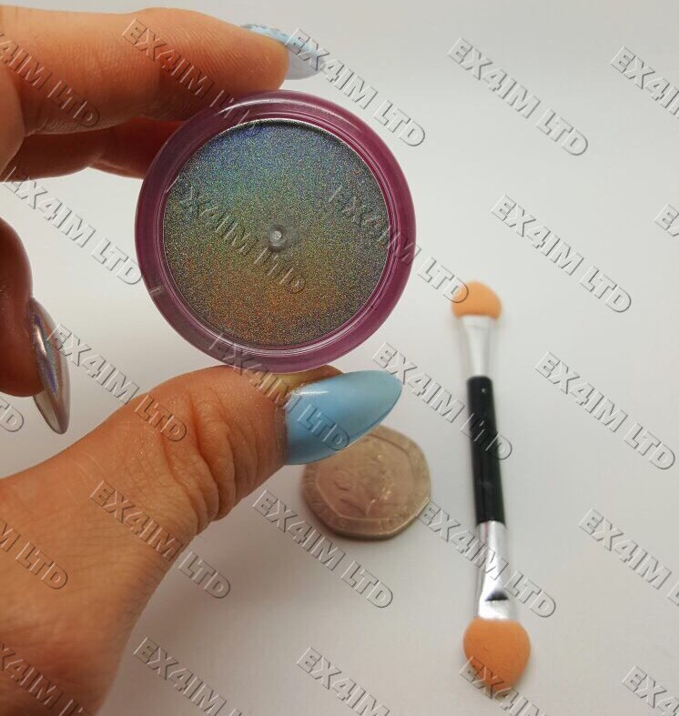 3g Large Pot Holographic Powder 15 Microns UNICORN Rainbow Ultra Fine Pigment