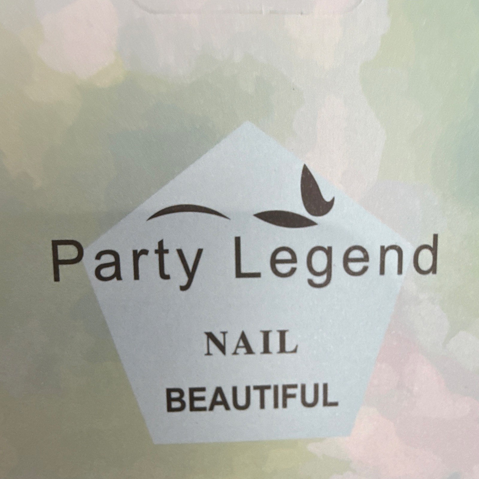 Party Legend 3D Flower Press-On Nails Long Coffin Acrylic Pink Beige