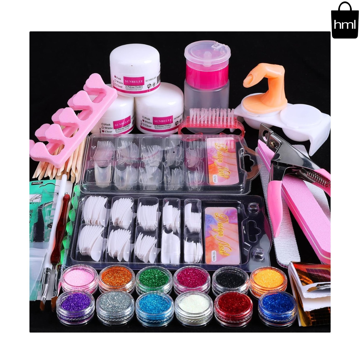 Acrylic Nail Kit – Nail Kit Set Professional Acrylic with Everything for Beginne