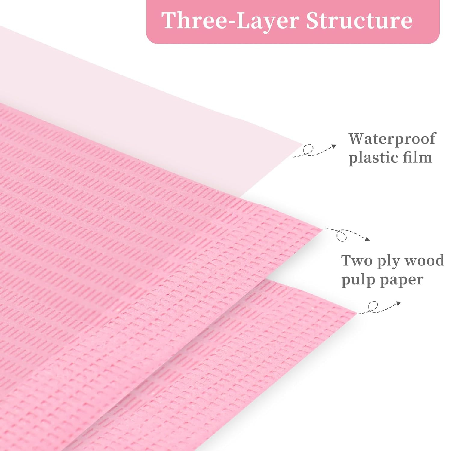 125PCS Disposable Nail Art Table Mat, Waterproof Nail Tips Art Table Towels Mat,