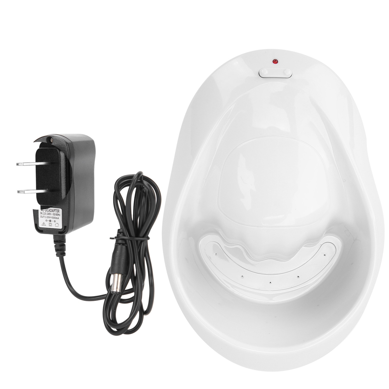 Electric Nail Soaking Bowl Bubble Vibration Hand Spa Massage Machine Manicure US