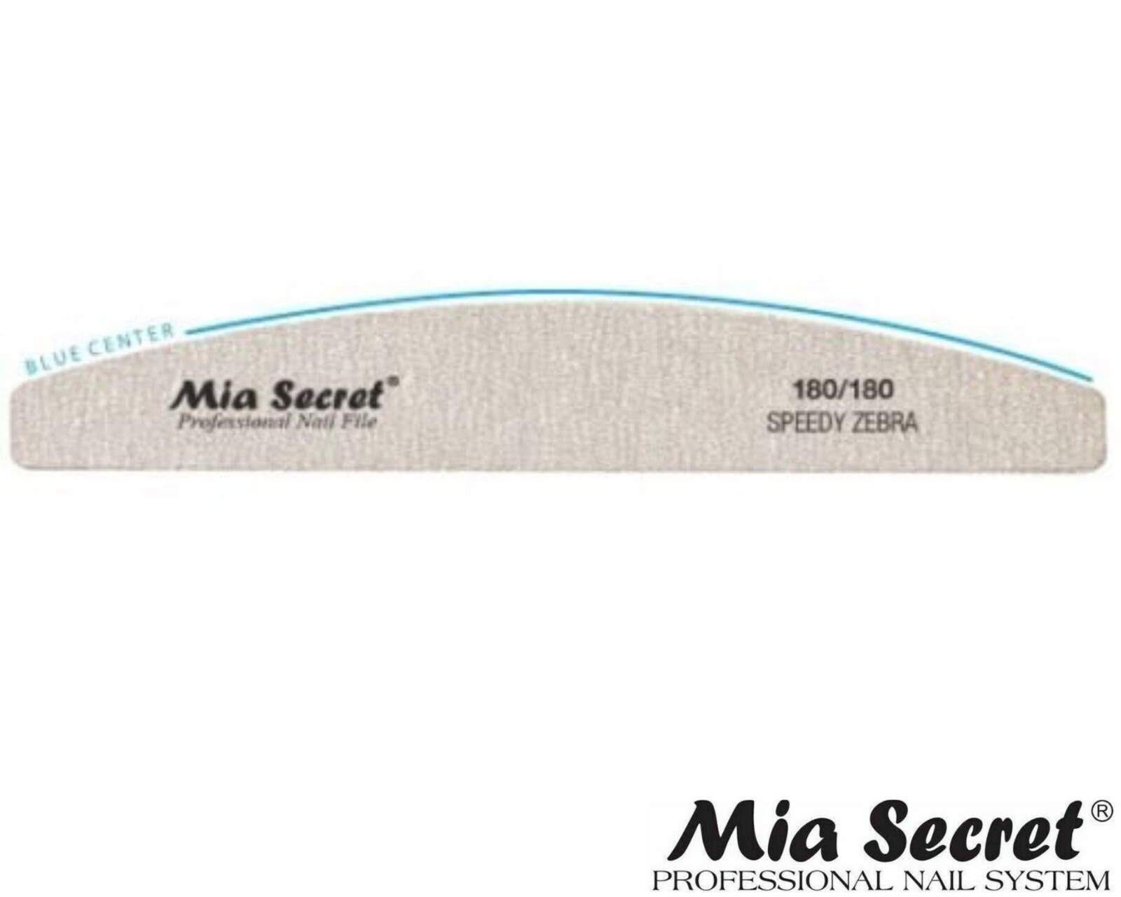 Mia Secret Professional Nail File – SPEEDY ZEBRA HALFMOON 180/180