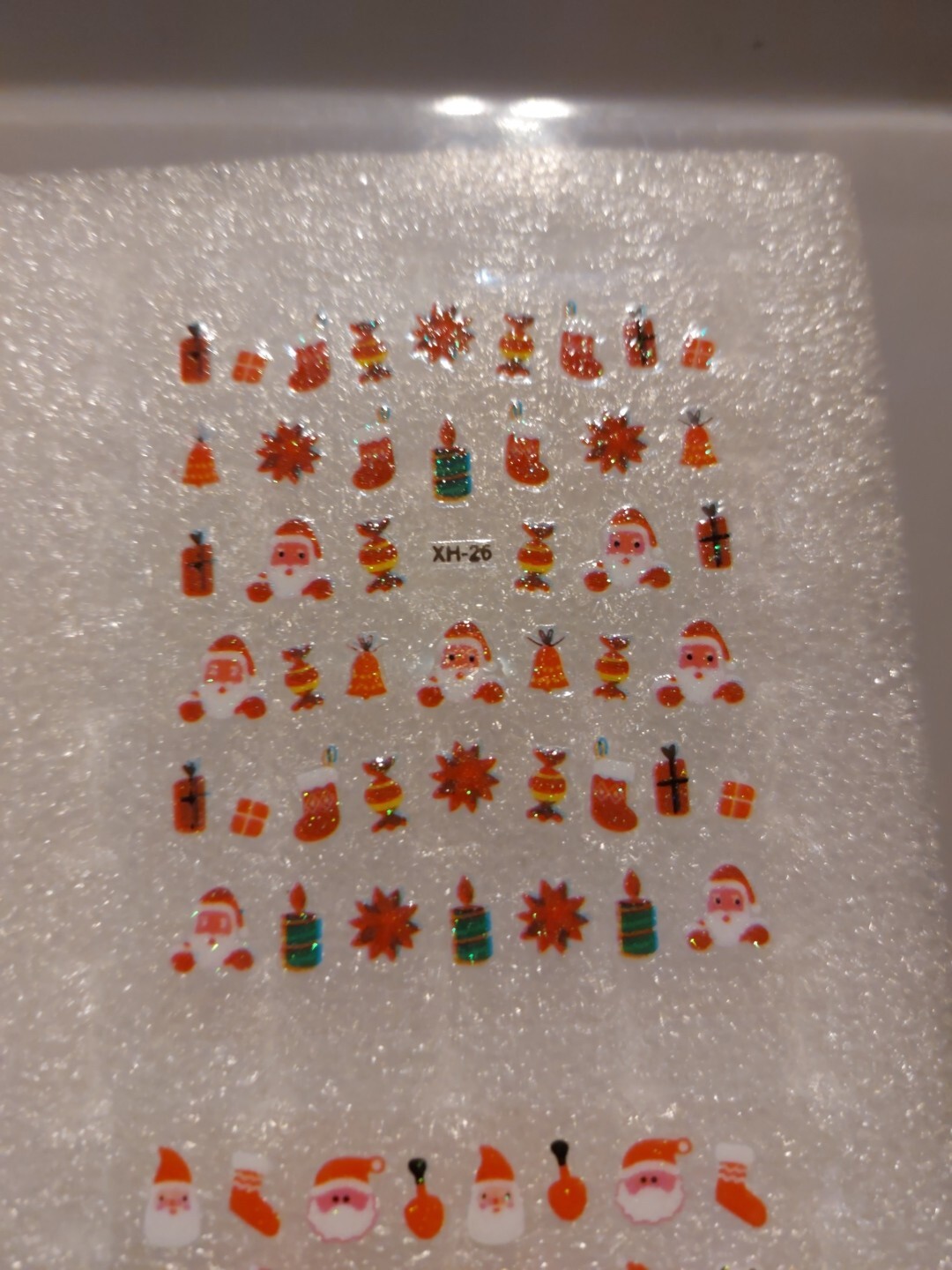 4 X Small Sheets Of Christmas Nail Art Stickers (Dn160) New
