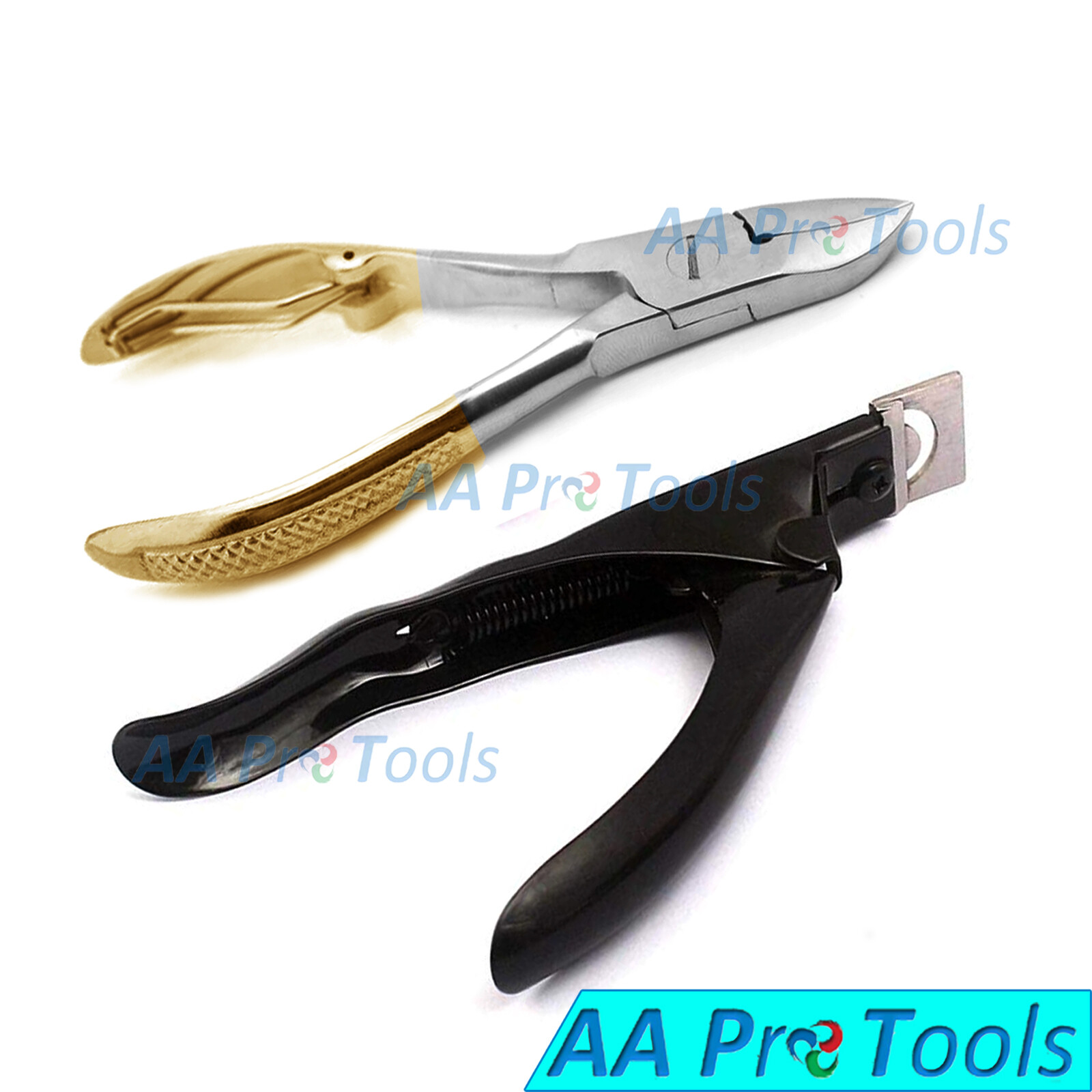 Toe Nail Cutter Half Gold & Acrylic Fake False Tip Nail Cutters New BTS-290