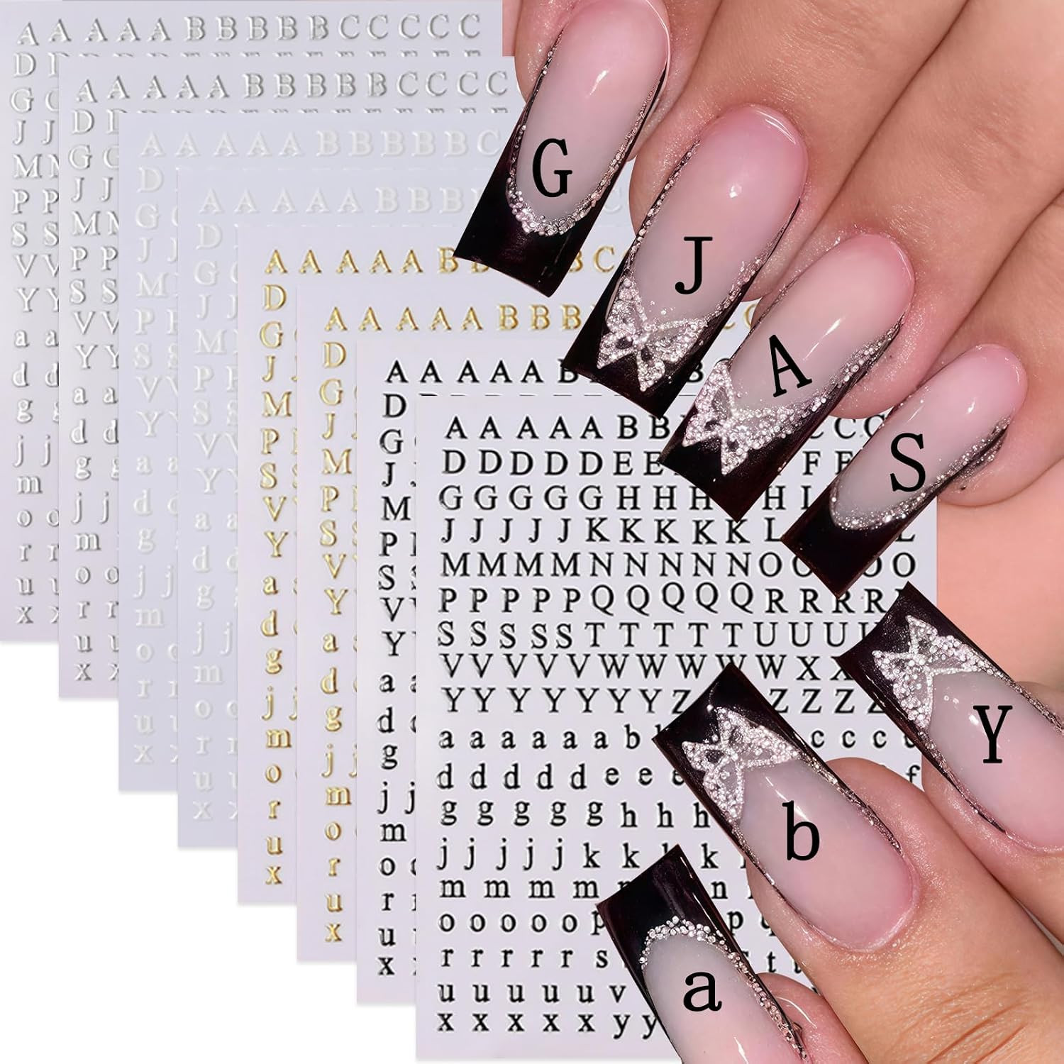 6 Sheets Independence Day Nail Stickers for Nail Art,4Th of July Nail Stickers P