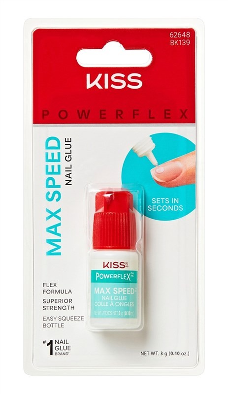 (2 PACK) Kiss Powerflex Max Speed Nail Glue 0.10 Ounce
