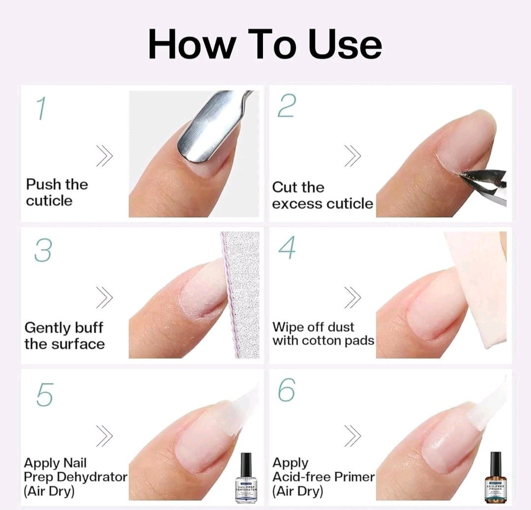 Morovan Professional Acrylic gel Nail Kit Art Set W/ Dehydrator and Nail Primer