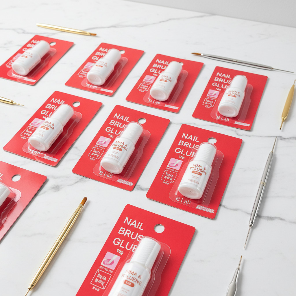 B.Lab Brush On Nail Glue Adhesive 3g 10g MMA Toluene Free Nail Tip Art K-Beauty