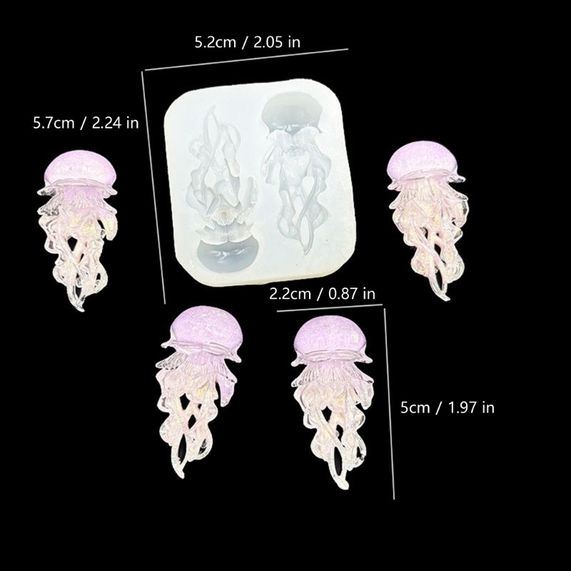 Jellyfish Shape Small Accessories Crafting Molds Present for Beauty Enthusiasts